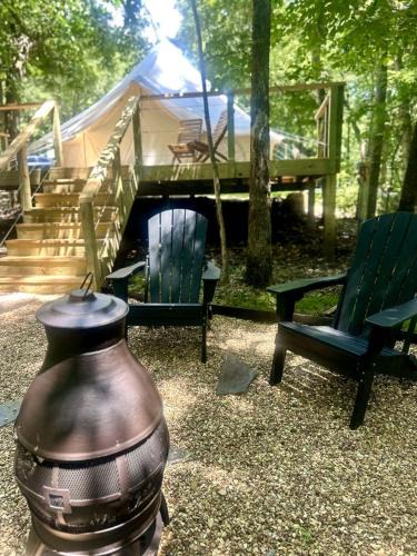 Gentry House | Cozy Glamping Tents Nestled in a Serene Forest Near Gentry, AR