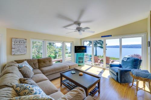 Langley House | Cozy Langley Retreat: Water Views & Beach Access