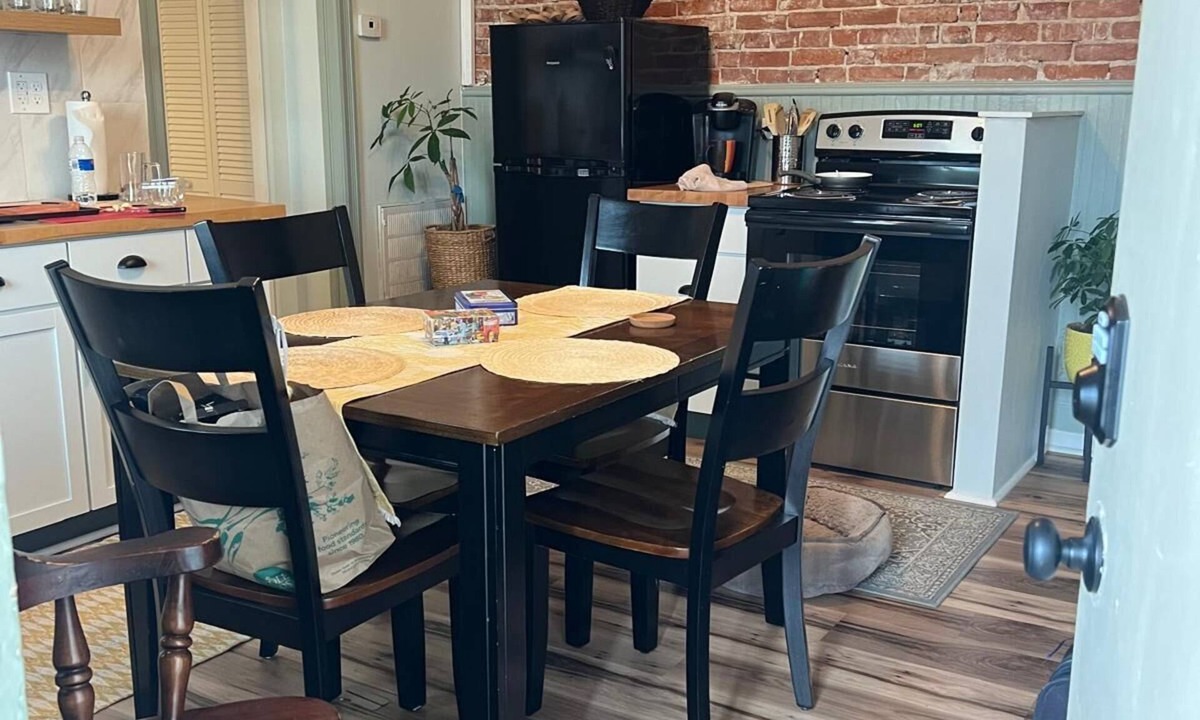 St. Charles Apartment | Cozy Loft from 1860 in Frenchtown facing Katy trail St Charles MO