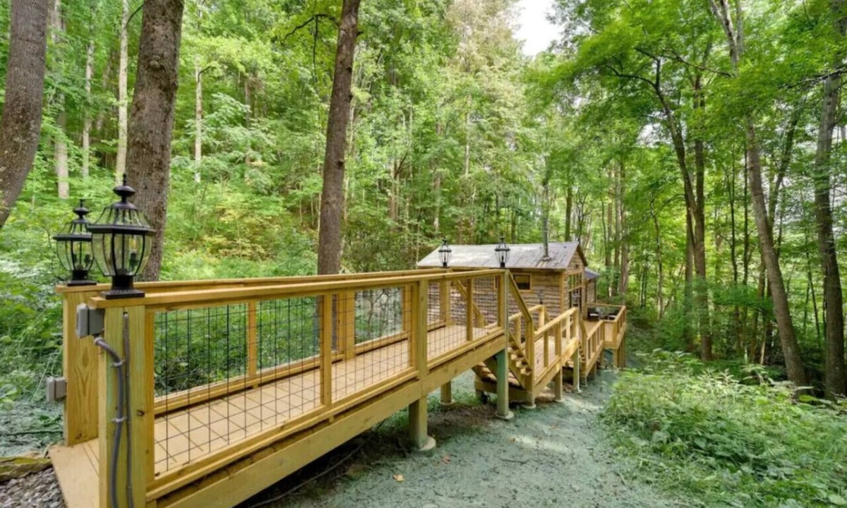 Hot Springs Cabin | Cozy Mountain Cabin with Fireplace, Creekside Views, Outdoor Fire Pit in Hot Springs