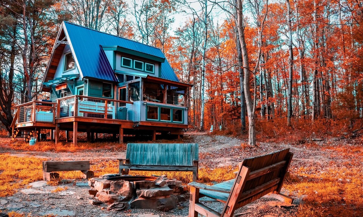 Corning Cabin | Cozy Off-grid Cabin within a private setting loaded with spa like amenities