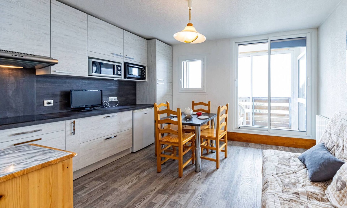 Montgellafrey Apartment | Cozy studio 4 pers, south balcony, 30m from ESF lessons