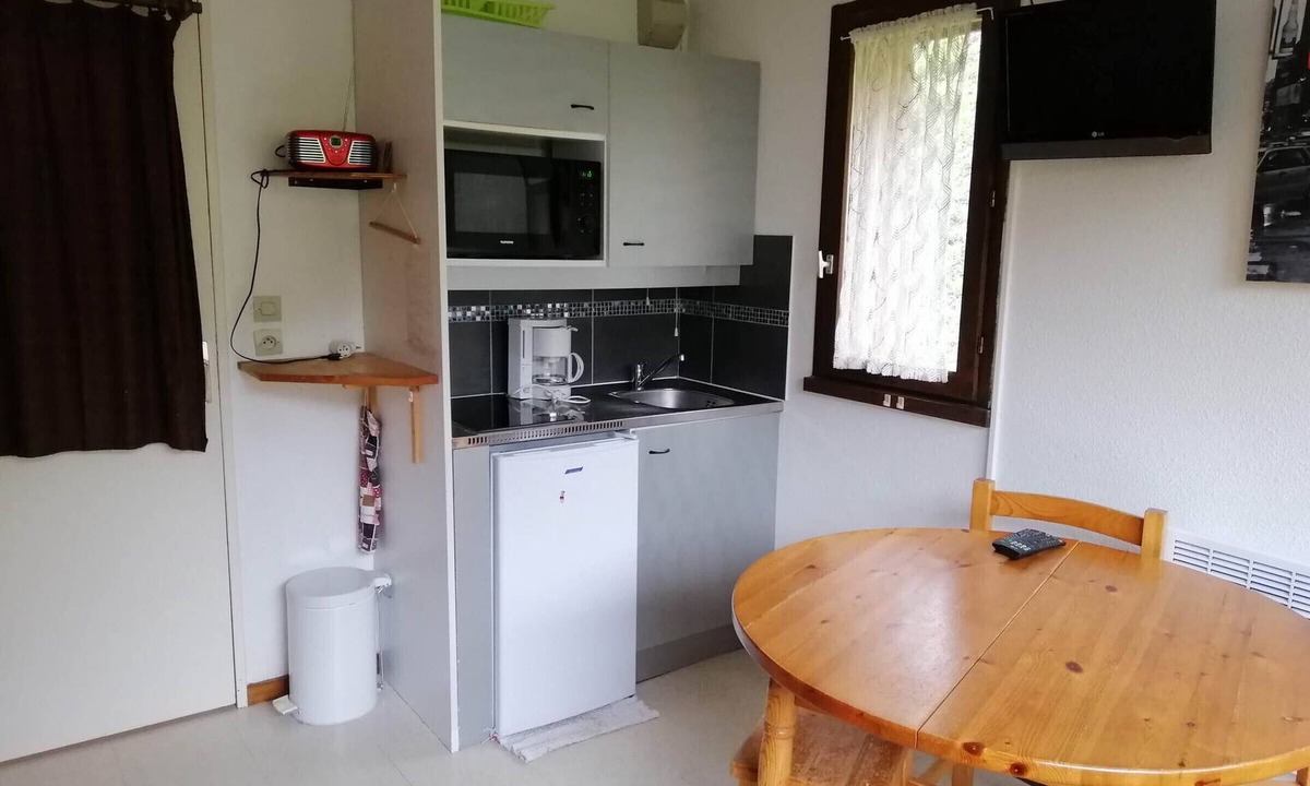 Prapoutel Apartment | Cozy studio cabin with balcony and pets allowed