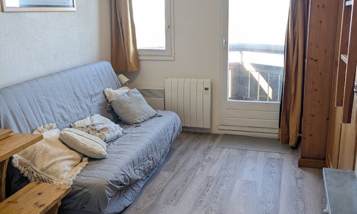 Prapoutel Apartment | Cozy studio in Prapoutel for 3 people with balcony