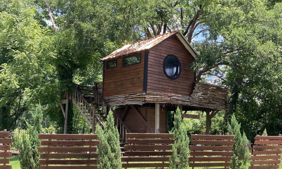 Willis House | Cozy Treehouse on Lake Conroe w/large nest deck with a creek view