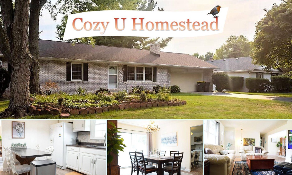Berrien Springs House | Cozy University Homestead with fireplace!