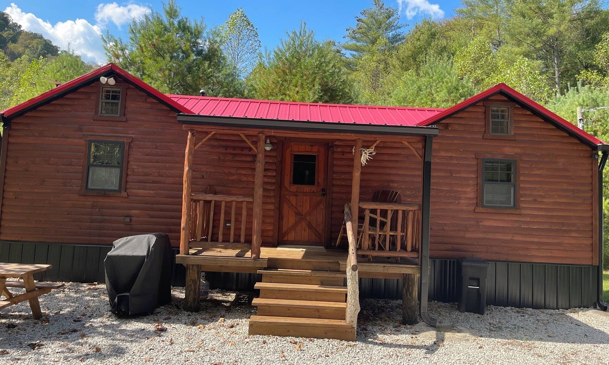 Camp Dix Cabin | Cozy Vanceburg Nature Cabin with RV Hookup Option
