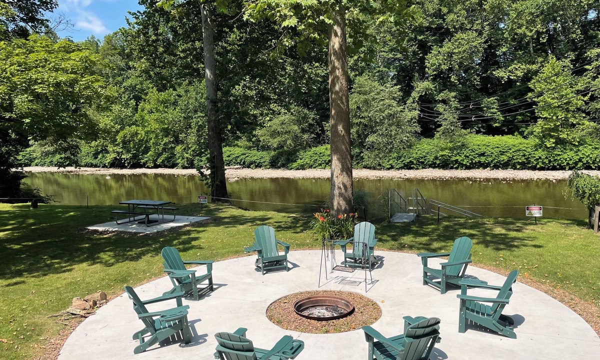 Montoursville House | Creekfront getaway with hot tub and fire pit.