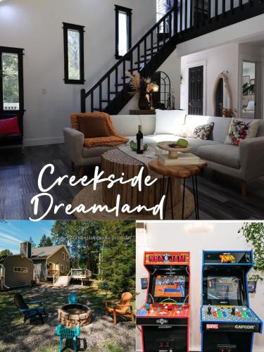 Pocono Summit Ski Chalet | Creekside Family Dreamland - Hot Tub, Firepit, Arcade