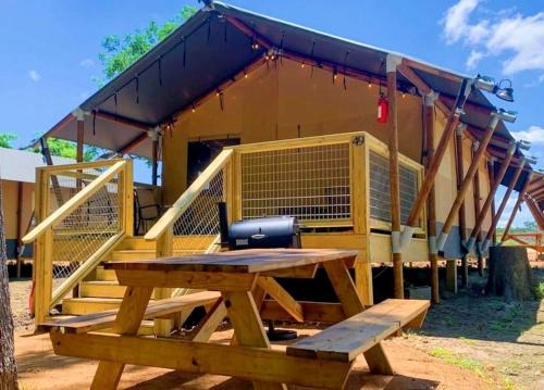 Fentress House | Creekside Texas Safari Tent Glamping for Nature Enthusiasts