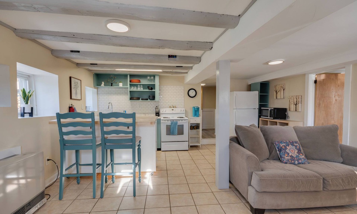 Westford Apartment | Cute & Cozy Pet Friendly 1BR w/Fenced Yard, Firepit & Gardens