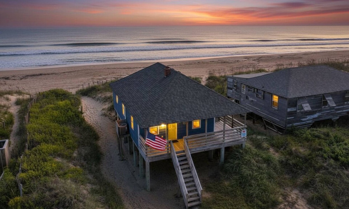 Colington House | Deja Blue - KDH MP 6, Oceanfront, Hot Tub, Pets OK, Fenced-in Dog Area, Corn Hole