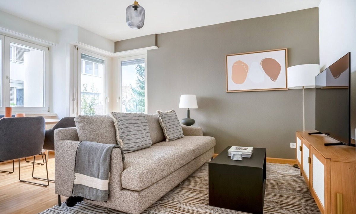 Allschwil Apartment | Deluxe Allschwil 3 Room w/Storage, nr local market, by Blueground