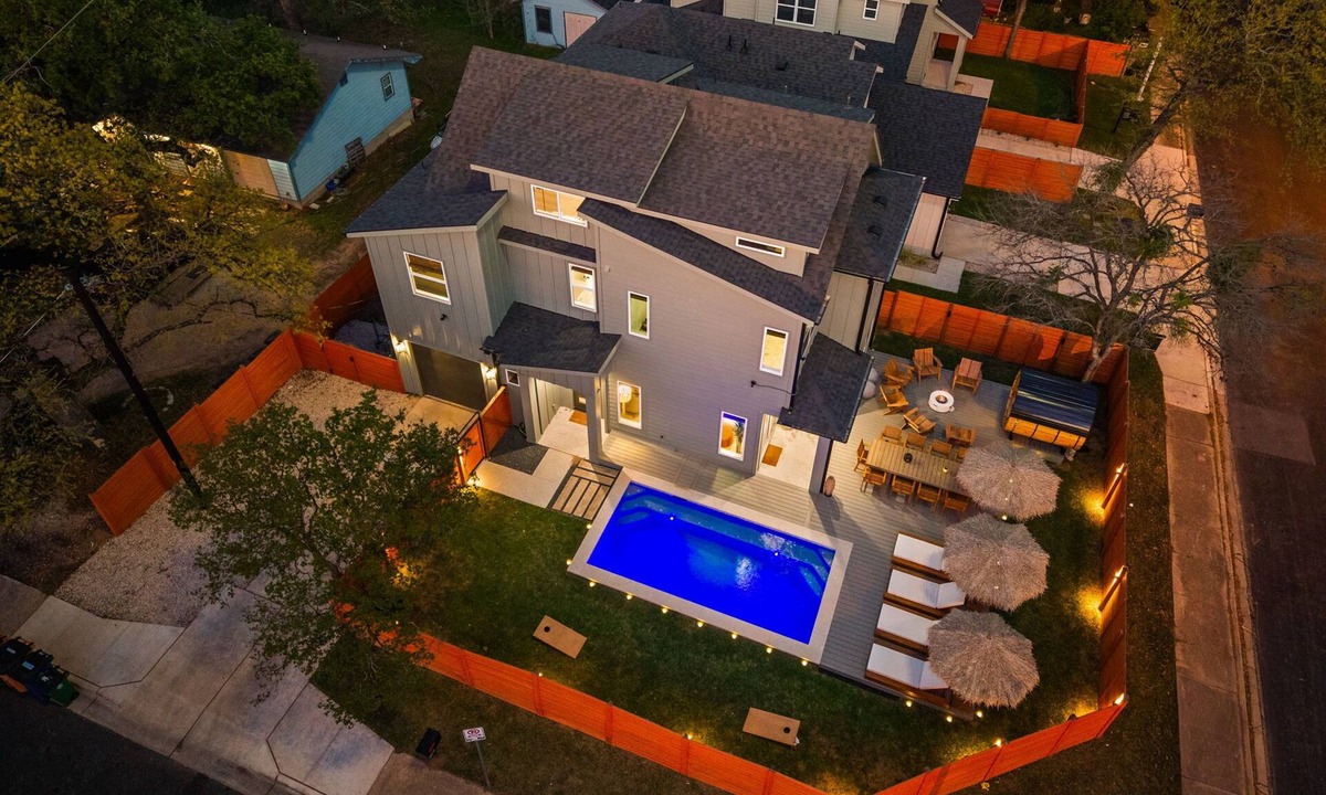 Central East Austin House | Desert Retreat: Heated Pool Sauna Theater