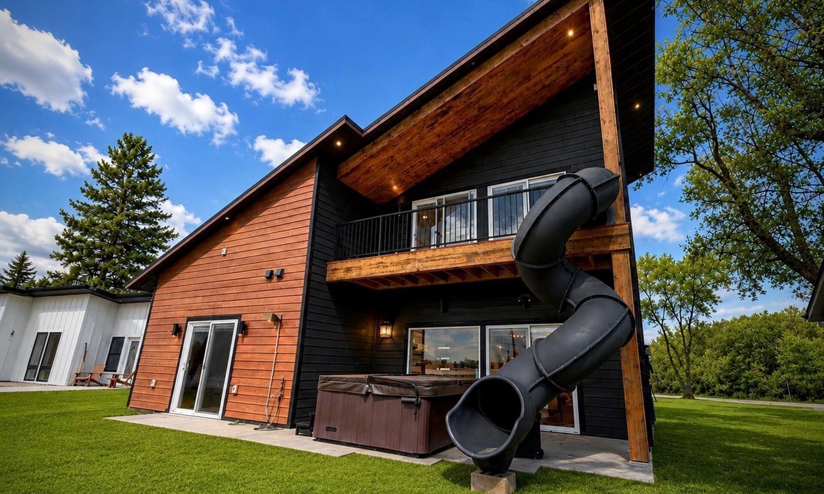 Dent Cabin | Designer Lake Cabin - PickleBall, HotTub, Slide, Sandy Shore, Ice Baths, Biking