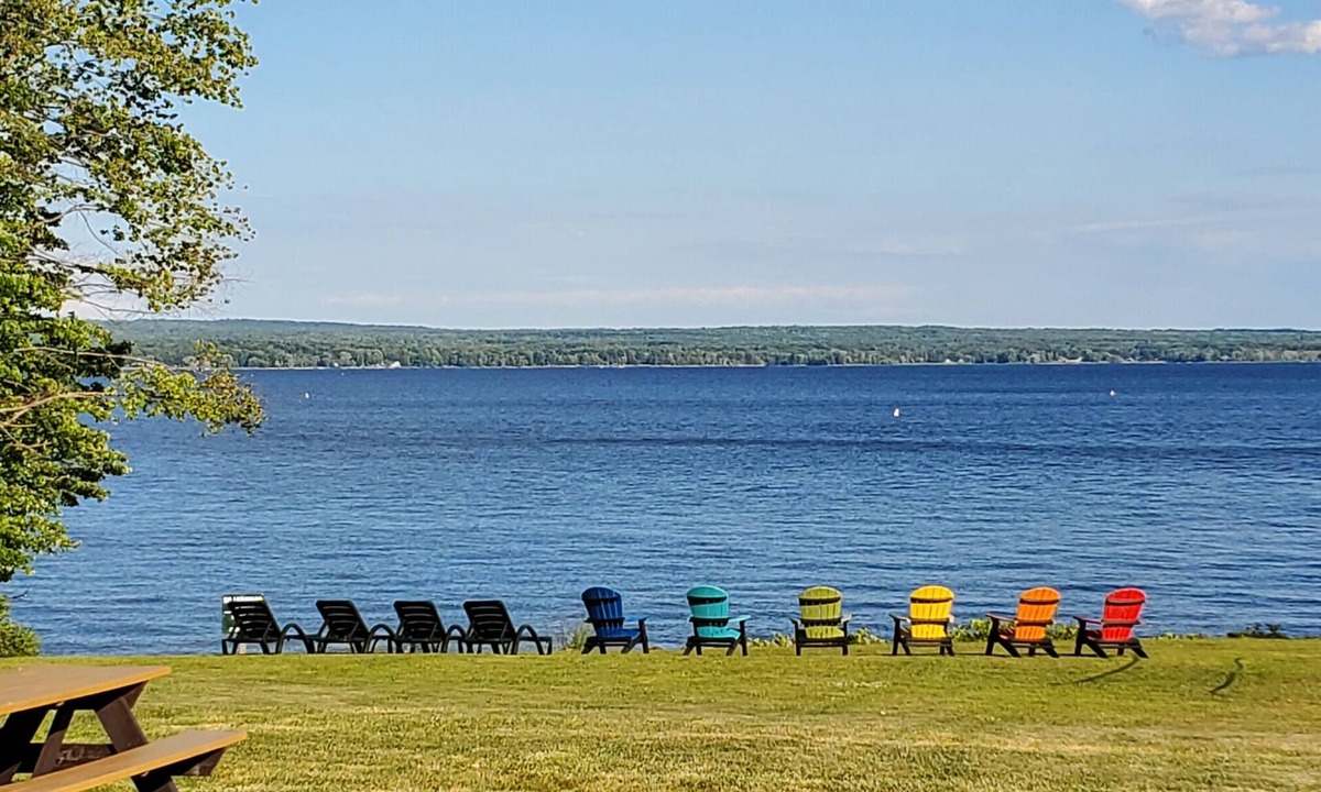 Mayfield House | Direct Lakefront Retreat with private beach, dock and lakeside fire pit