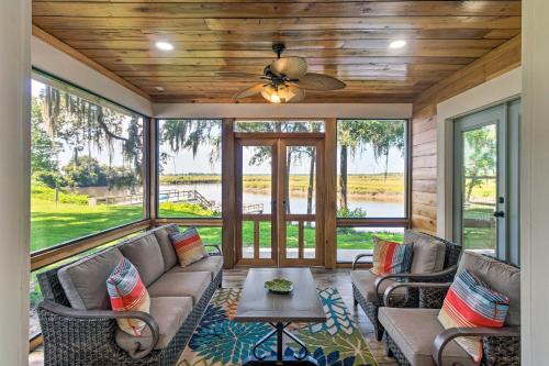 Darien House | Dock, Altamaha River Access! Anglers Paradise