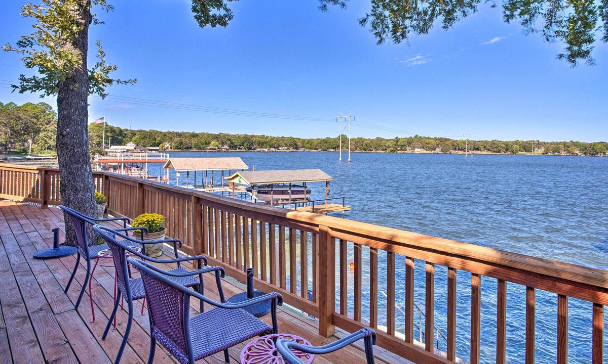 Tool House | Dock & Fire Pit: Waterfront Cedar Creek Lake Home