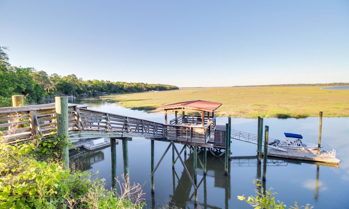 Crescent House | Dock & Views! Waterfront Baisden's Bluff Home