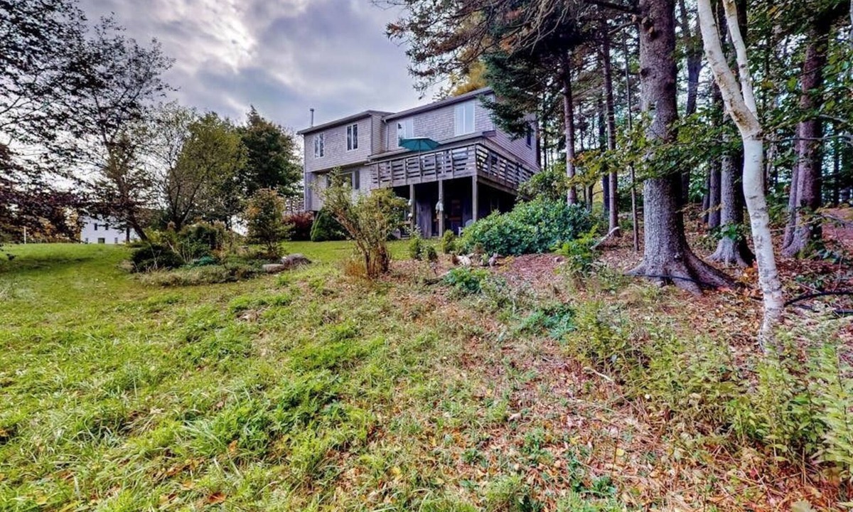 Southwest Harbor House | Dog-friendly 3-story home with wood stove, deck, grill, ocean views, W/D, AC