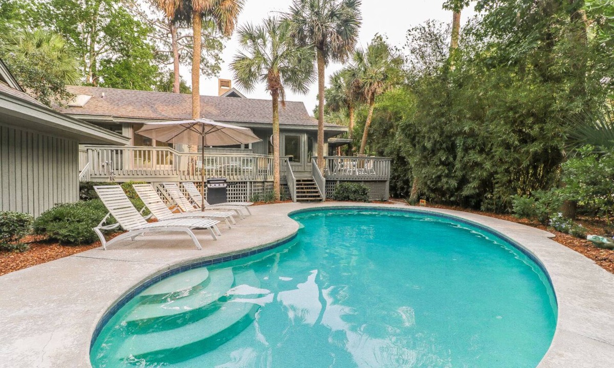 Oceanside House | DOG FRIENDLY Four Bedroom 3rd Row Ocean Sea Pines Home with a Private Pool