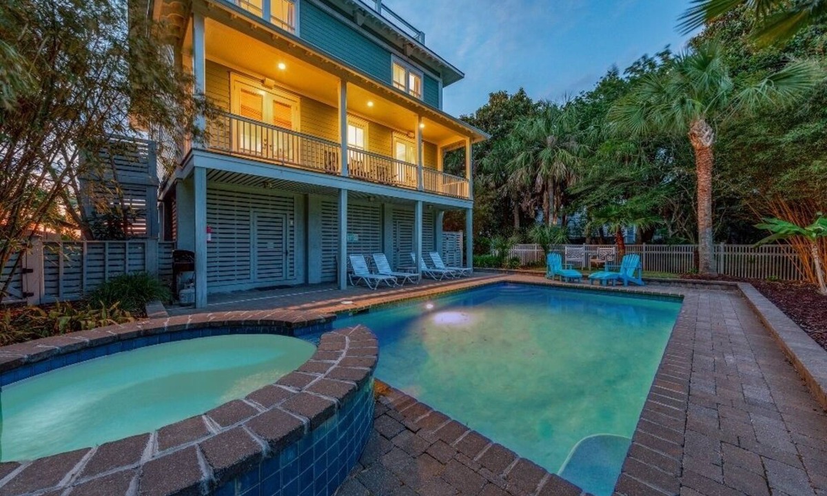Isle of Palms House | Dolphin View on Isle of Palms ~ PRIVATE POOL, ROOF TOP DECK, ELEVATOR, SPA