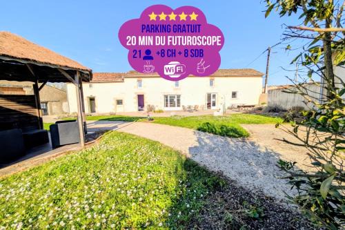 Quincay House | Domaine du Luth Grand Gîte - 8 Ch - 19 Lits -Poitiers Futuroscope et Aquascope
