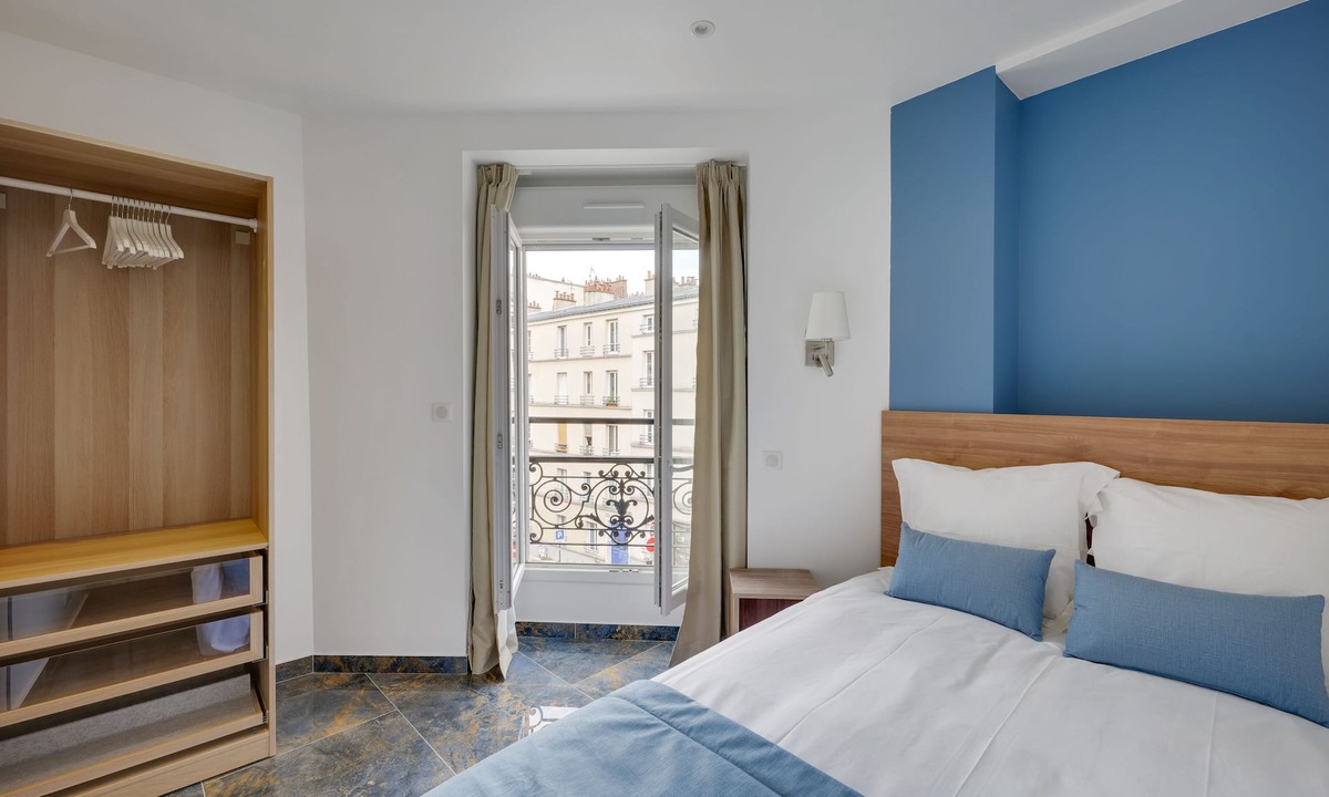 Pere Lachaise Hotel | Double-bed apartment in apart'hotel Le Bellevue