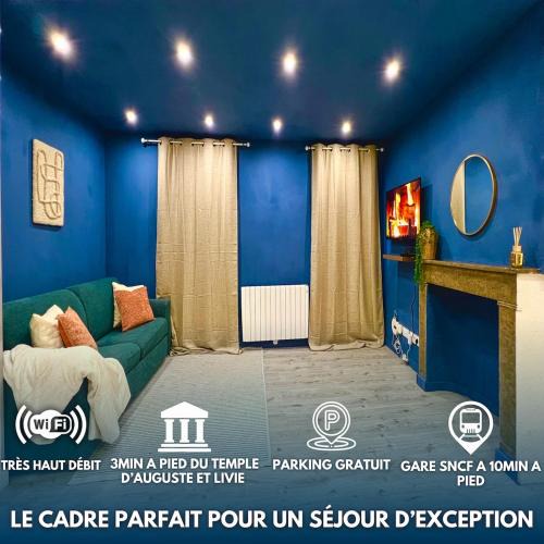 Centre Ville Apartment | Doux Pavillon - Le Bluenote - Free Parking