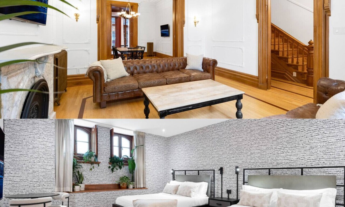 Milton Park Bed & Breakfast | Downtown Montreal | The Garden | 2 Beds, Private Bath, 65` TV, Bed & Breakfast