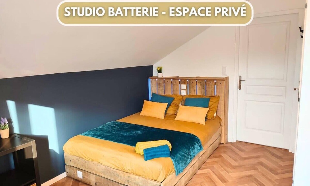 Chalons-en-Champagne Apartment | Drum studio - Music in Champagne