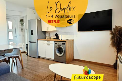 Poitiers Apartment | Duplex à Poitiers - Gare à 3 min - Futuroscope