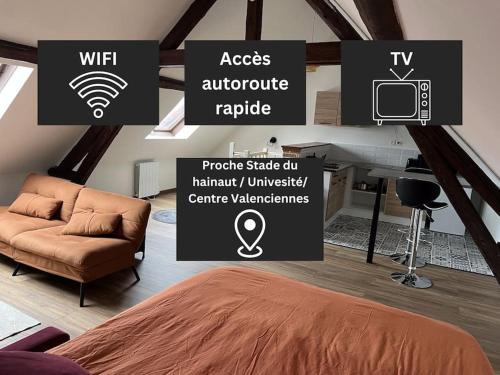 Aulnoy-lez-Valenciennes Apartment | Duplex Caramel Moderne