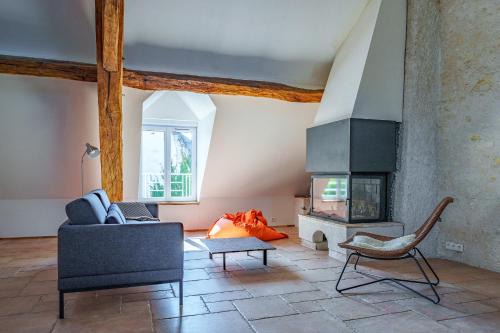 Poce-sur-Cisse Apartment | Duplex de charme dans résidence avec piscine 5 mn Amboise