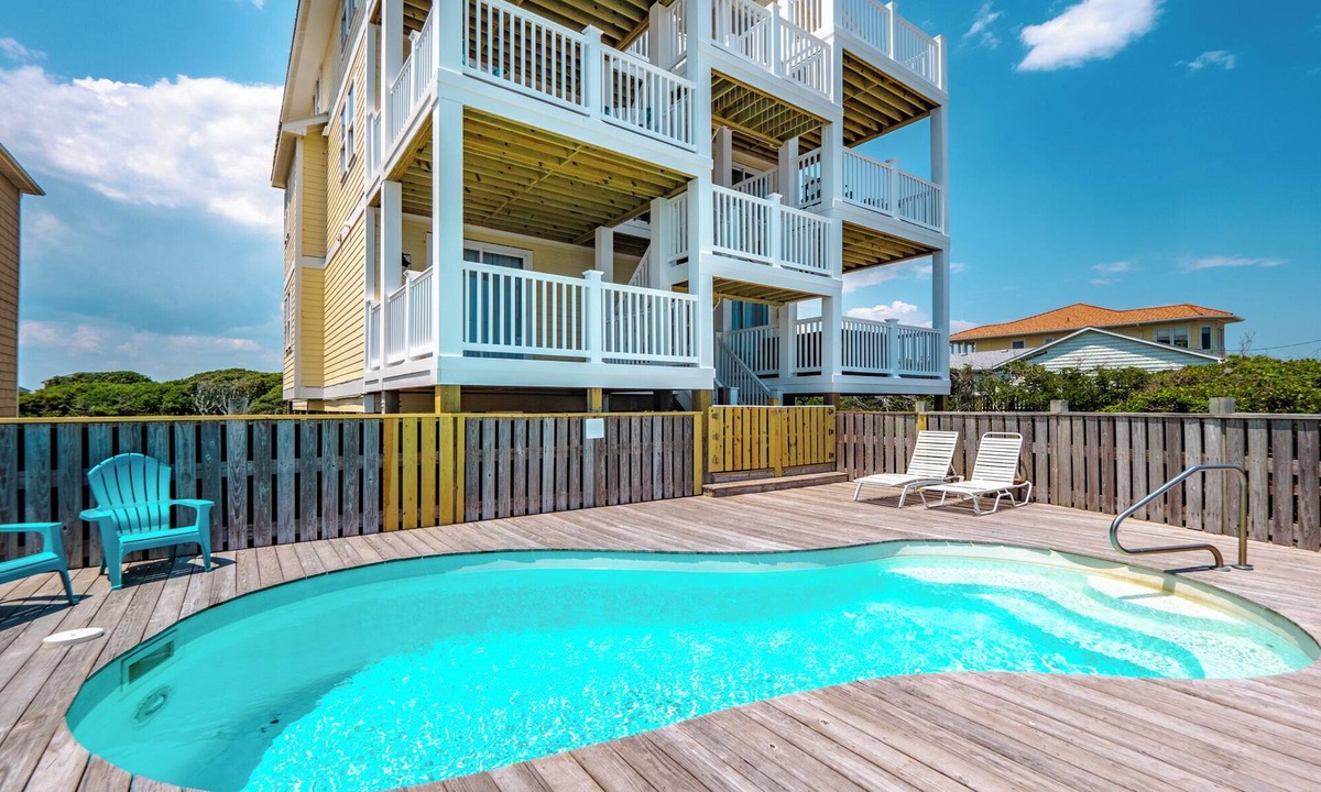 Surf City House | Eagles' Landing | Private Pool + Hot Tub, Views!