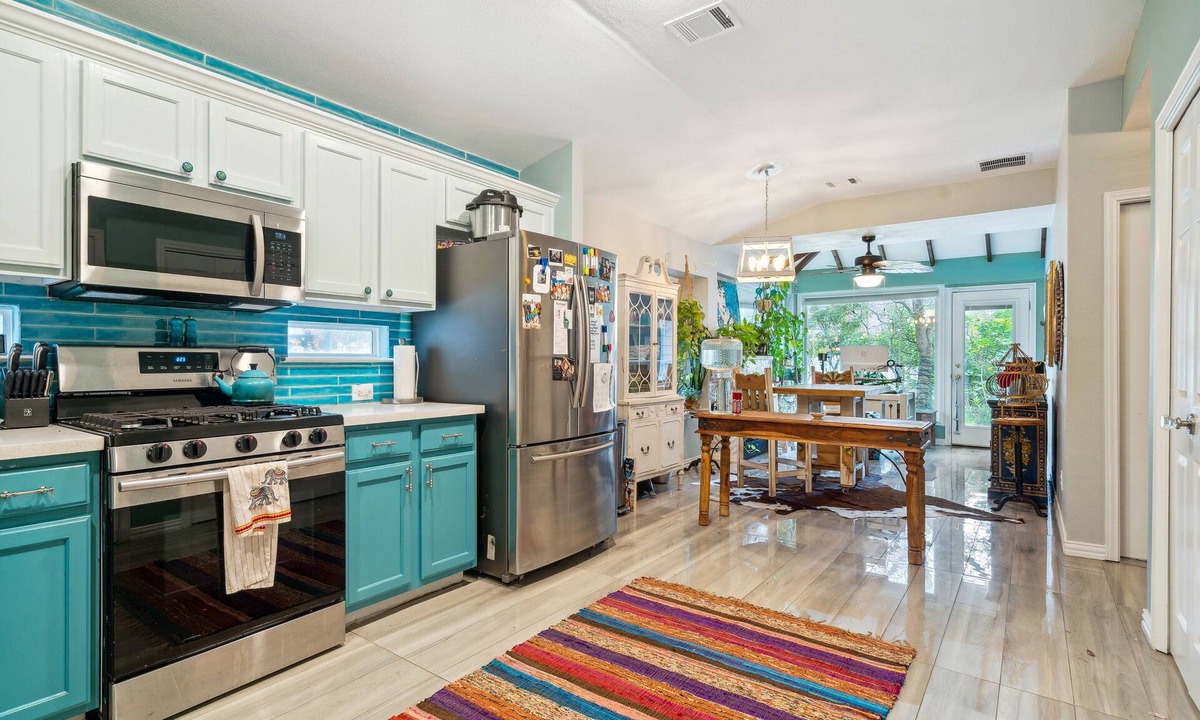 Kyle House | Eclectic Oasis: Artful & Colorful Comfort