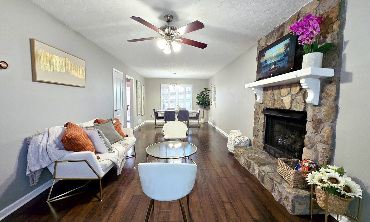 Lawrenceville House | Elegant 3-Bedroom Home w/Private Fenced Backyard