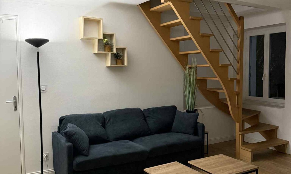 Saint-Serge House | Elegant duplex in angers - 5 bedrooms air conditioner & centre