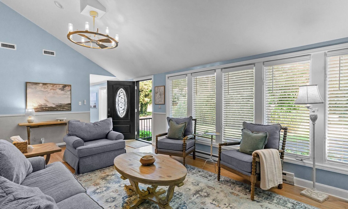 Jamestown Shores House | Elegant retreat, 10 min. from Newport & Narragansett, game room & huge deck!