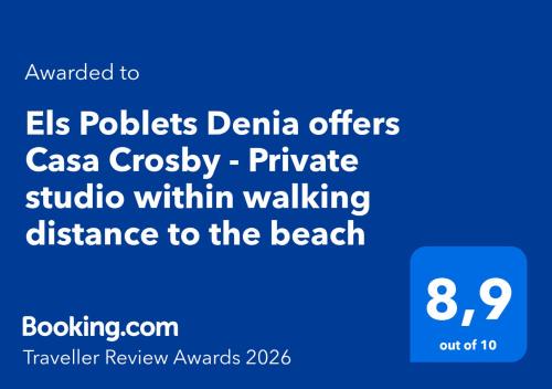 Els Poblets House | Els Poblets Denia offers Casa Crosby - Private studio within walking distance to the beach