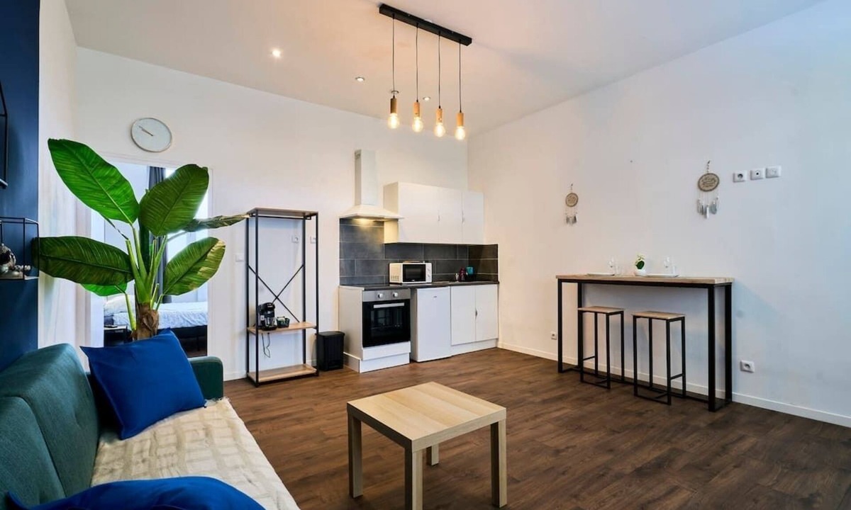 Tourcoing Apartment | En déplacement, Wifi, 10 minutes de la gare