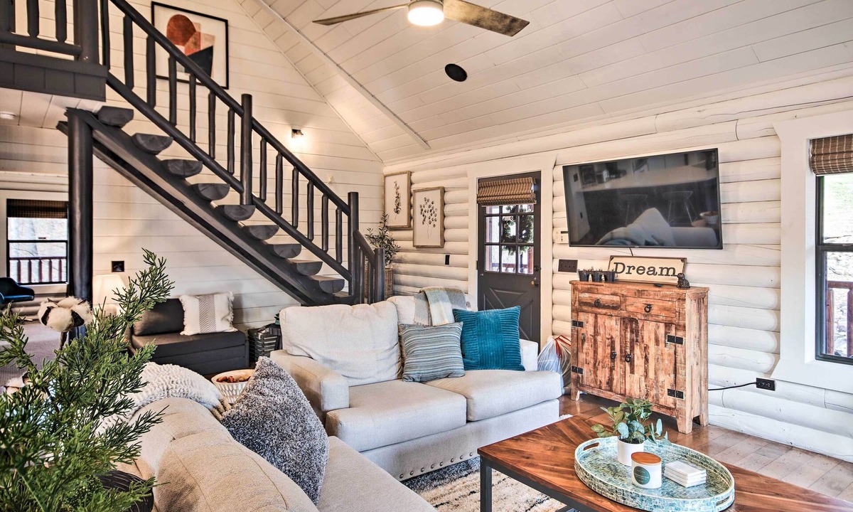 Maysville Cabin | Enchanting Forested Cabin w/Fire Pit & Grill