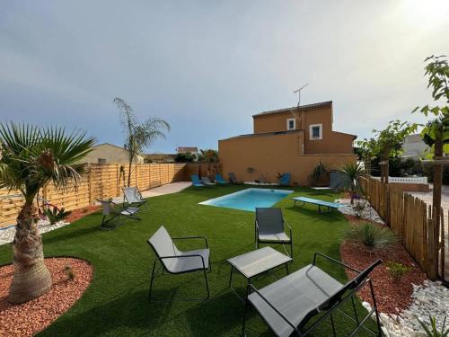 Valras-Plage House | Ensemble Villa et Studio Piscine Proche Plage