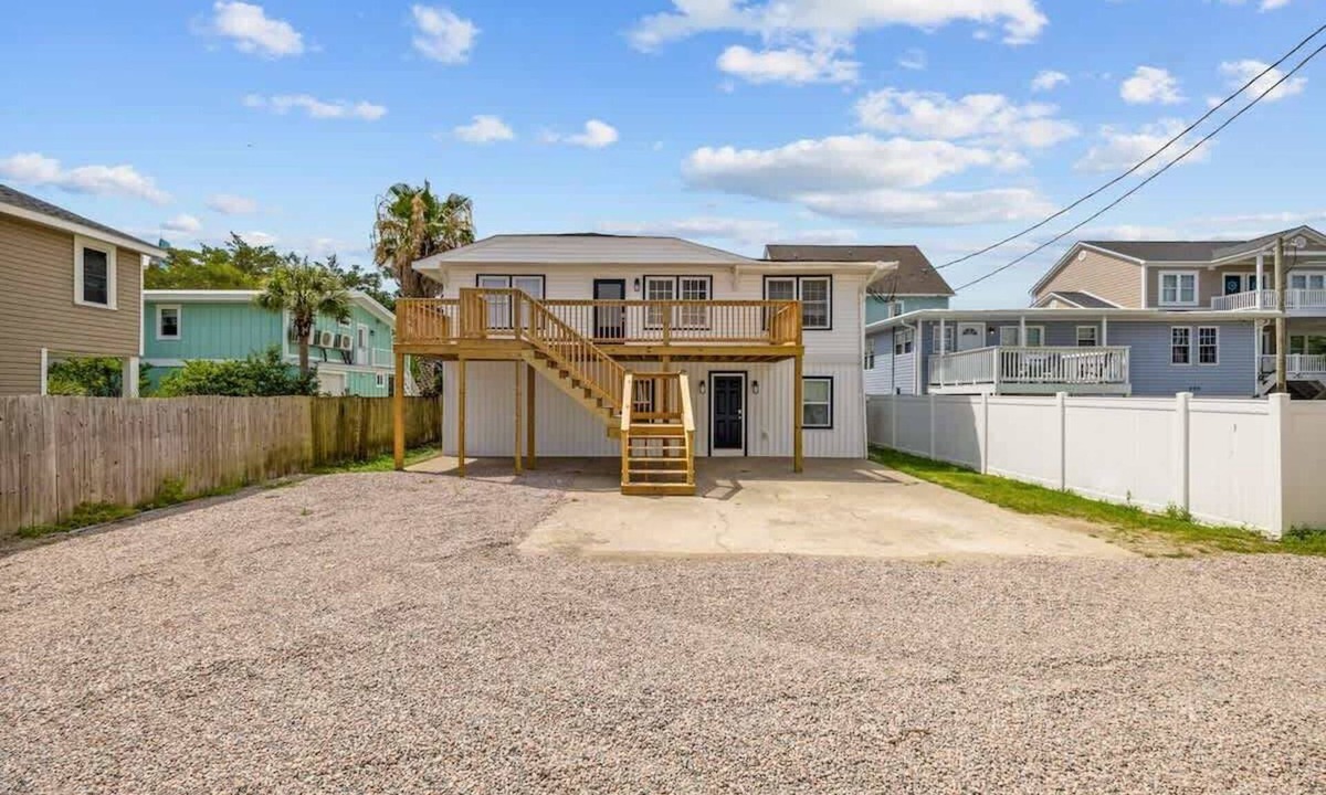 Cherry Grove Beach House | Entire 5BR Duplex Steps From Beach