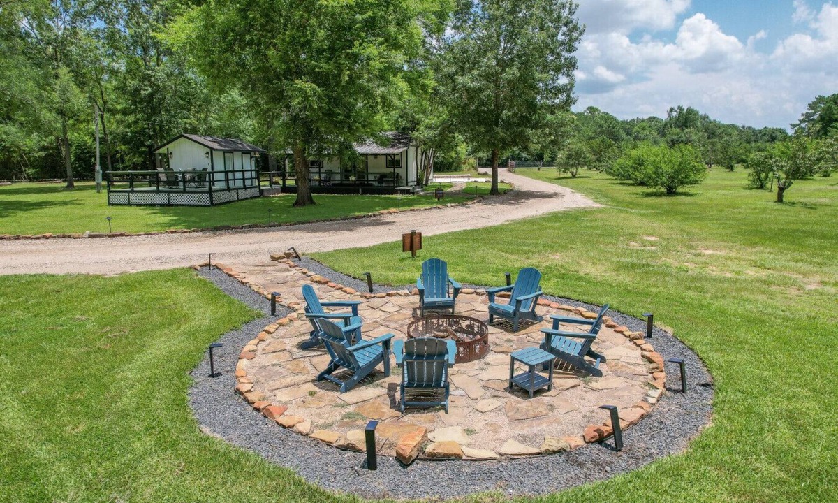 Montgomery Cottage | Entire Cottage Getaway | Pond Fire Pit Deck