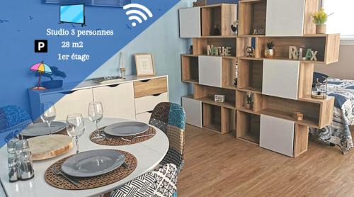 Berck-sur-Mer Apartment | Envolée Marine pour 3 pers - Berck-Plage - 250m plage et commerces