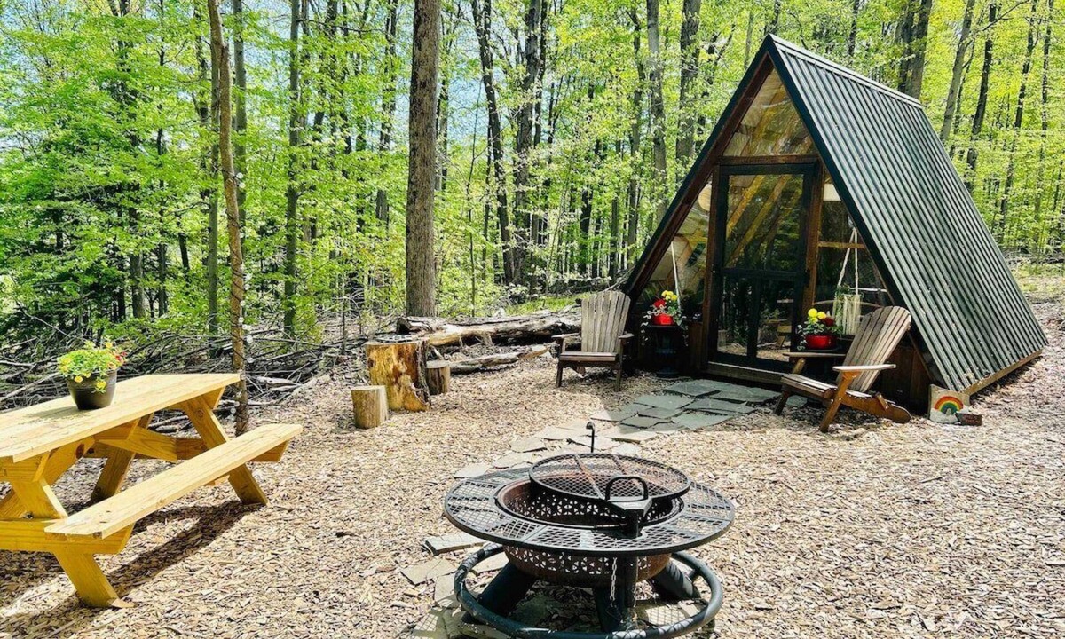 Sidney RV Rental | Escapology | Serene Glampsite + Fire Pit