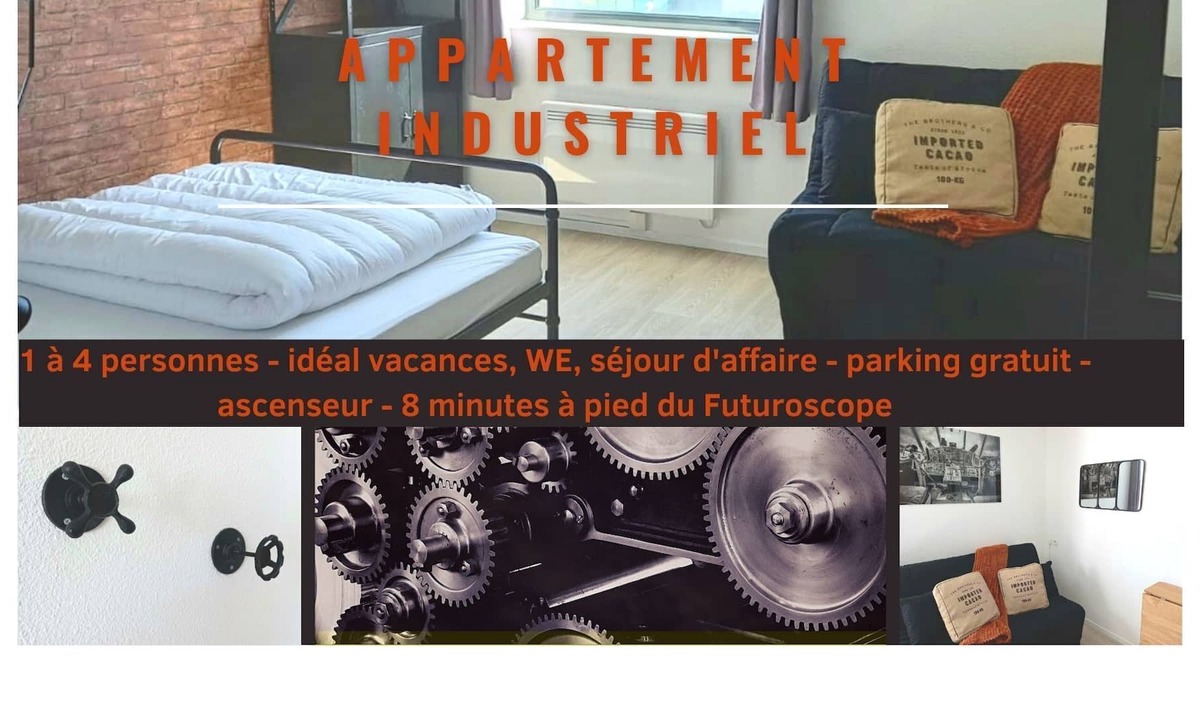 Chasseneuil-du-Poitou Apartment | Esprit Industriel au Pied du Futuroscope