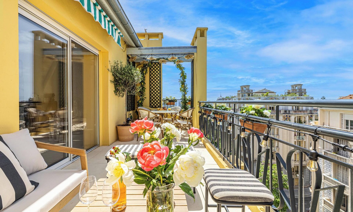 Thiers Apartment | Exceptional Penthouse, 2 BDR Suites, 3 spacious terraces, Sea view, Elevator, AC