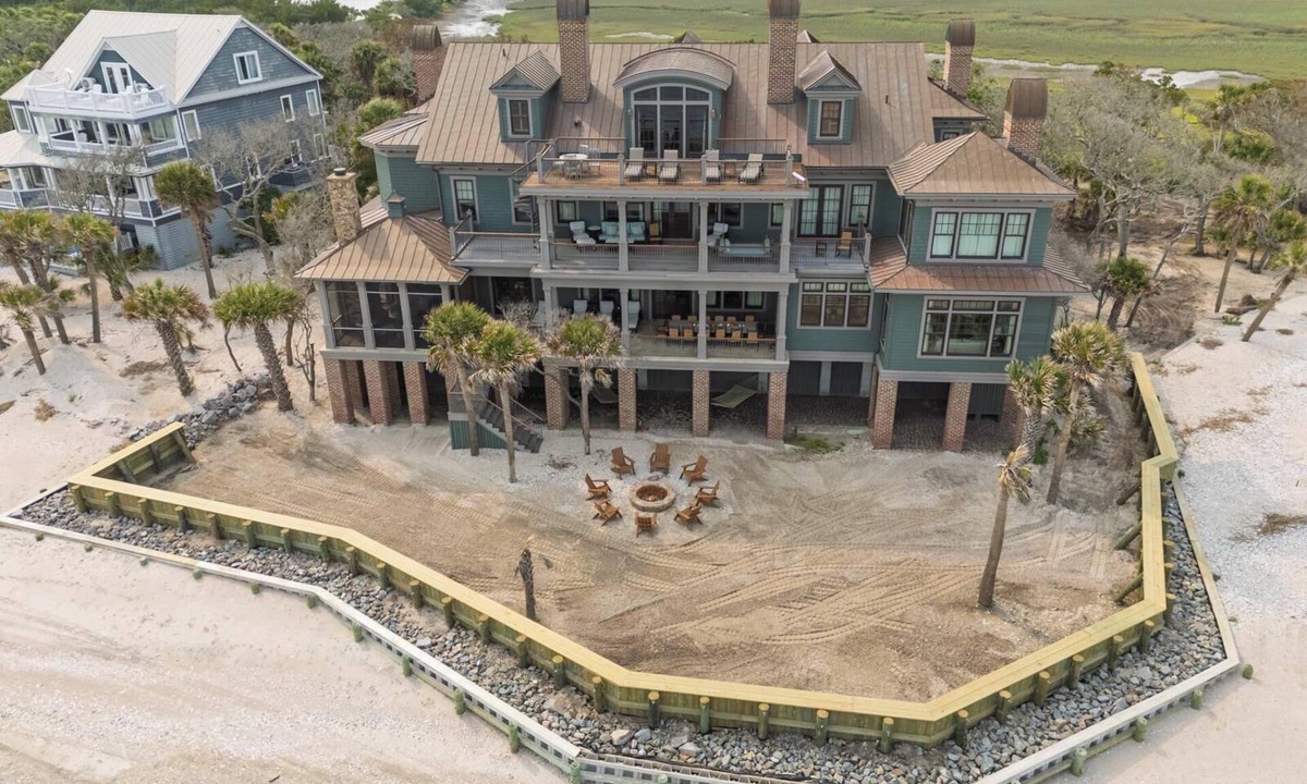 Edisto Island House | EXCLUSIVE GATED 10,000 square foot OCEANFRONT MASTERPIECE: 1.2 OCEANFRONT ACRES!